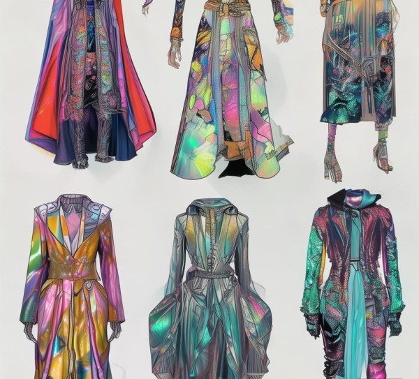 千禧灵感版服装设计图，改变时代的服装选择